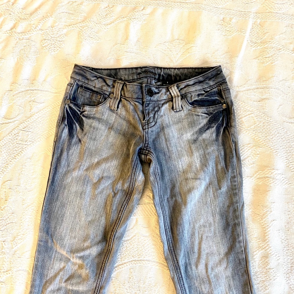 Like-New Vintage Y2K Hot Topic Grey Skinny Jeans
